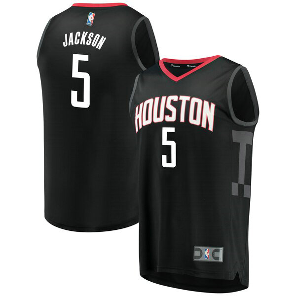 Camiseta Aaron Jackson 5 Houston Rockets Statement Edition Negro Hombre